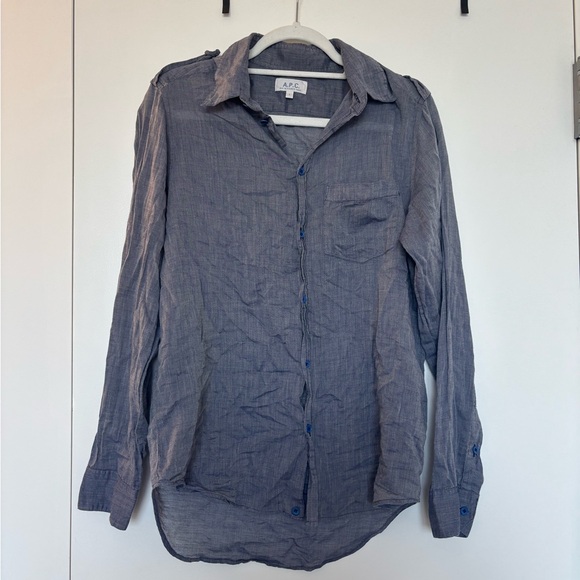 APC lightweight button down - Picture 1 of 7